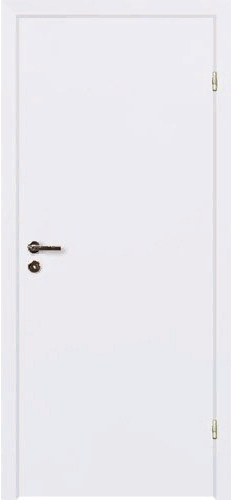 Дверь ламинированная финская с четвертью белая глухая