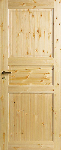 Дверь финская с четвертью Traditon 51, массив сосны, глухая, лакированная