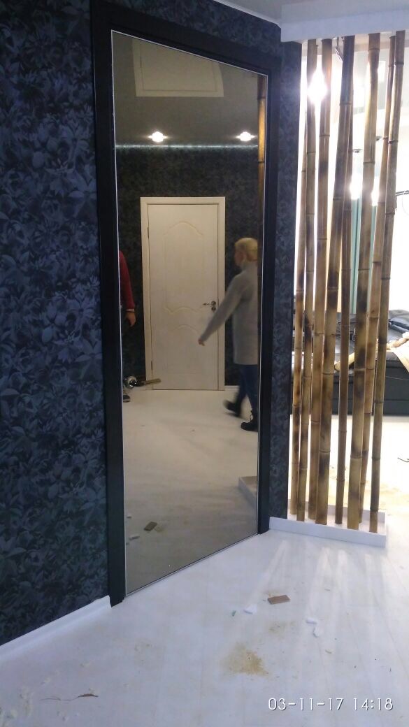 Дверь Арт бронзовое зеркало, высота 2400 мм