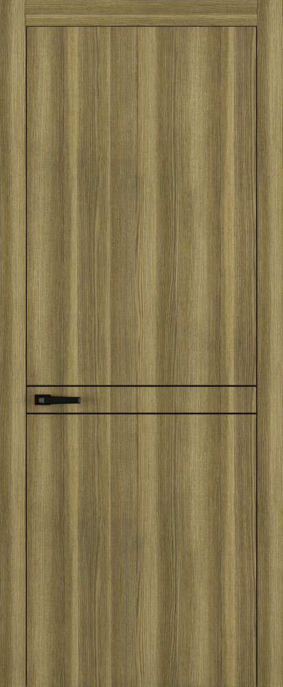 Двери в интерьере - Дверь Z K13 toppan дуб серый, молдинг черный, глухая