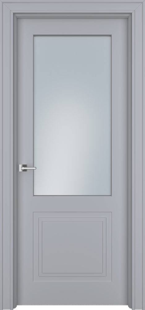 Двери в интерьере - Дверь Псп2с эмаль RAL 7047, сатинат