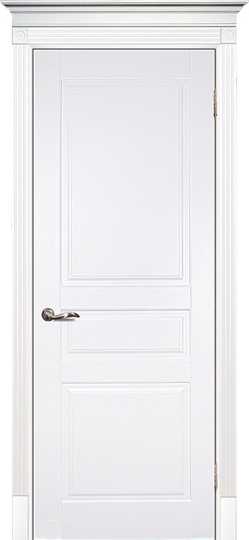 Двери в интерьере - Дверь Текона эмаль Smalta 01 белый RAL 9003, глухая