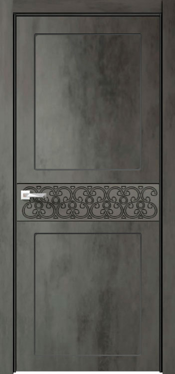 Двери в интерьере - Дверь V Лоярд эмалит Севилья 07 бетон темный, глухая