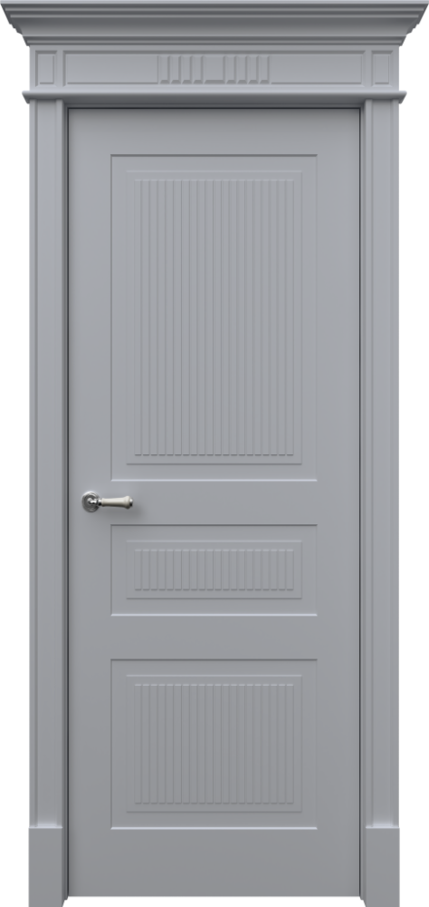 Двери в интерьере - Дверь Рим3 эмаль RAL 7047, глухая