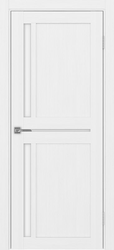 Двери в интерьере - Дверь Эко 523.221 белый лед, lacobel белый