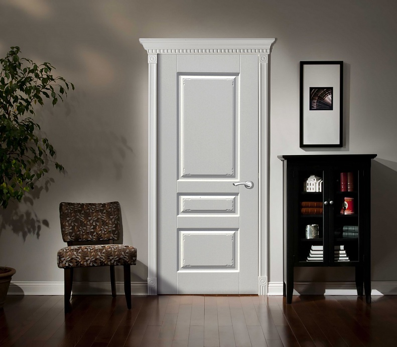 Дверь Оникс Версаль фрезерованная №2 эмаль белая, глухая. Фото №2