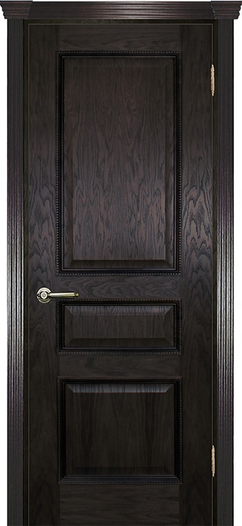 Двери в интерьере - Дверь Текона шпон Фрейм 03 дуб патинированный, глухая