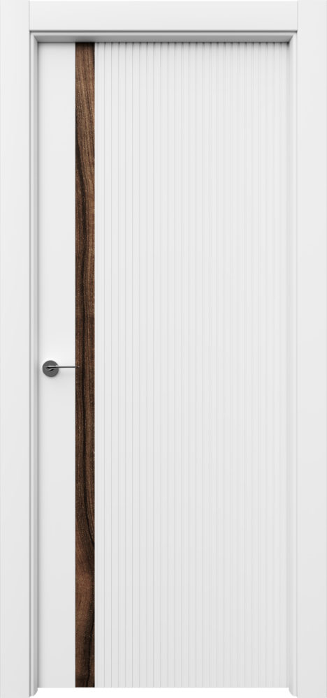 Двери в интерьере - Дверь Батис V-1 эмаль RAL 9010, глухая