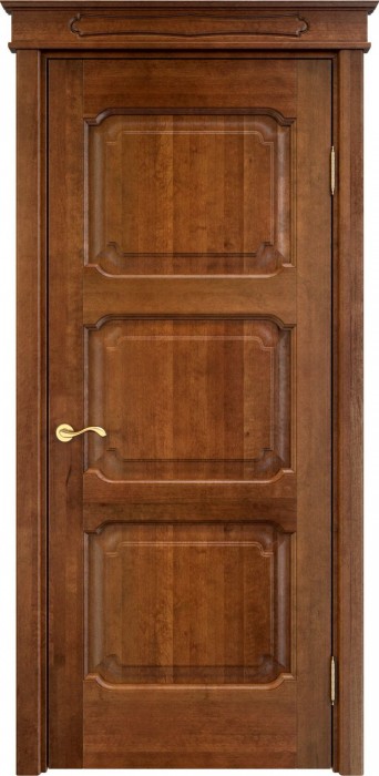 Двери в интерьере - Дверь Итальянская Легенда массив ольхи ОЛ7.3 коньяк, глухая