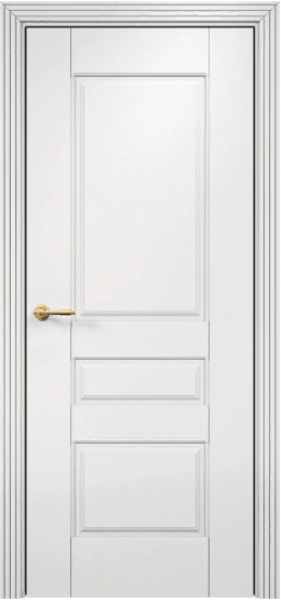 Дверь Оникс Версаль фрезерованная №2 эмаль белая, глухая