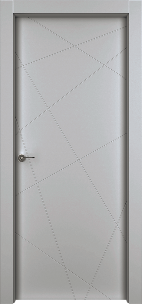Двери в интерьере - Дверь Гео эмаль серая, глухая