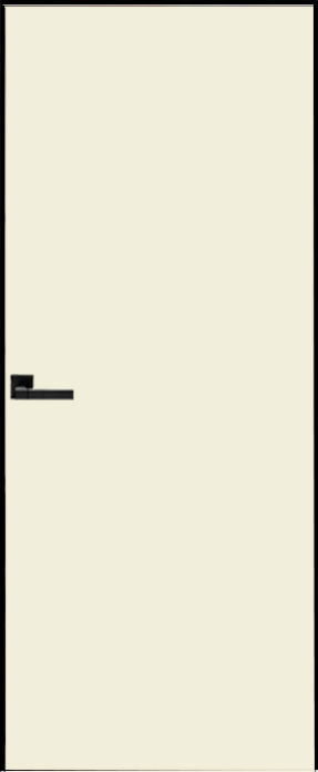 Двери в интерьере - Дверь скрытая ИУ-42 AL black с 4-х сторон, эмаль белый жемчуг 2,2 м