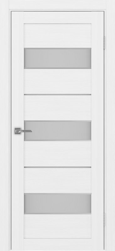 Двери в интерьере - Дверь Эко 526.122 АПС белый лед молдинг SC, сатинат