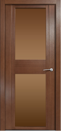 Двери в интерьере - Дверь Milyana QDO D дуб палисандр, триплекс бронза