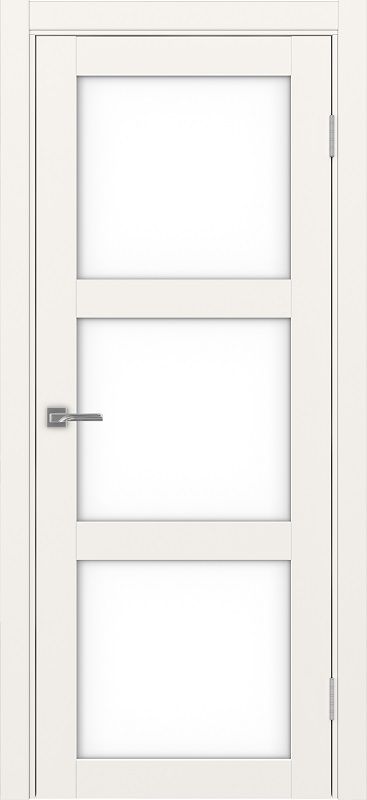 Двери в интерьере - Дверь Эко 530.222 бежевый, lacobel белый