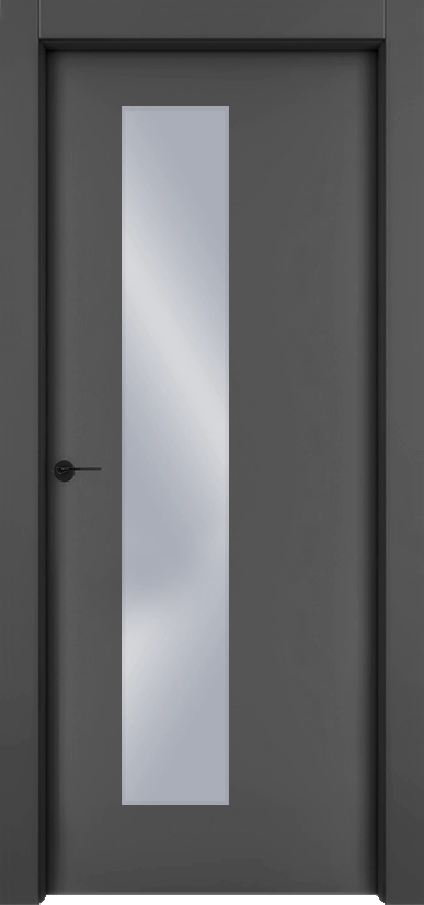 Двери в интерьере - Дверь 1001 эмаль RAL 9005, сатинат