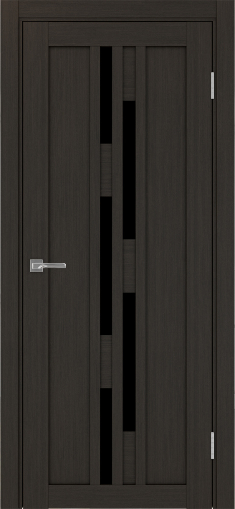 Двери в интерьере - Дверь Эко 551.121 венге, lacobel черный