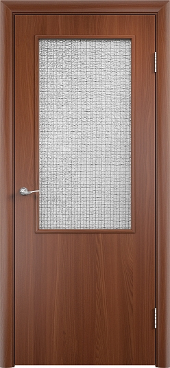 Двери в интерьере - Дверь усиленная V ПВХ итальянский орех, армированное 58