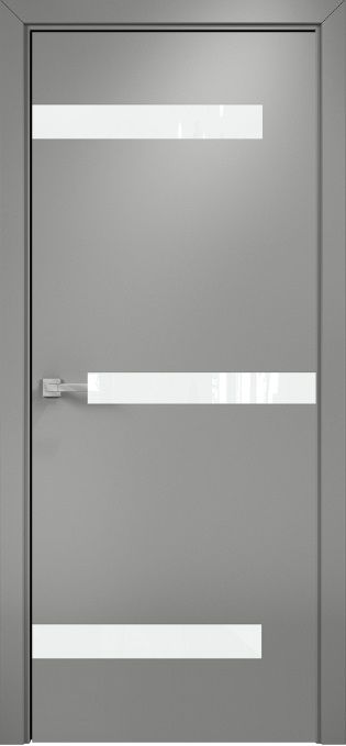 Двери в интерьере - Дверь Оникс Силуэт эмаль RAL 7036, глухая