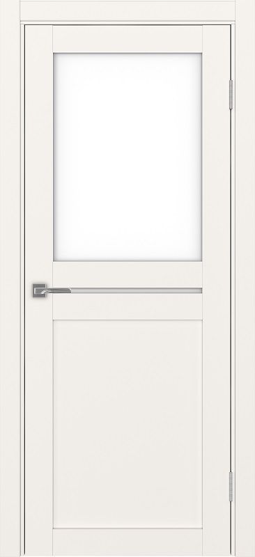 Двери в интерьере - Дверь Эко 520.221 бежевый, lacobel белый