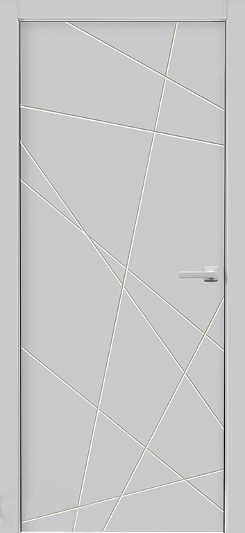 Двери в интерьере - Дверь ДР Finezza Стокгольм эмаль белая, глухая