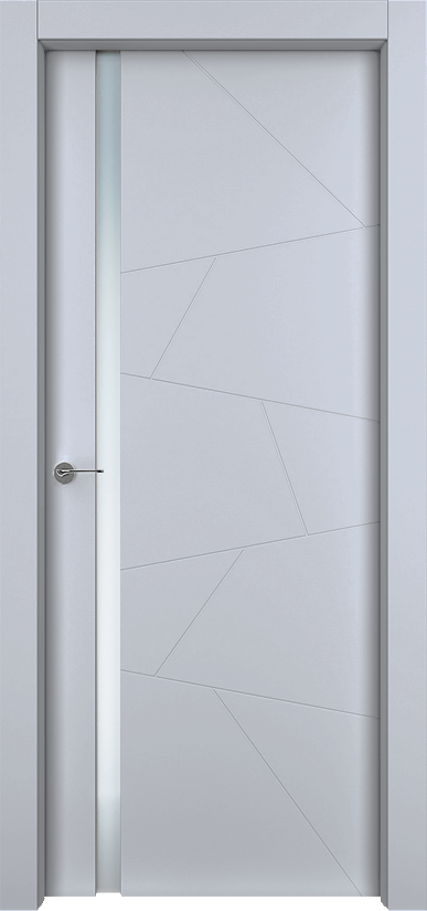 Двери в интерьере - Дверь Берген эмаль RAL 7047, триплекс, глухая