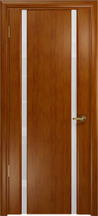 Дверь Арт Деко Спациа-2 темный анегри, белый триплекс