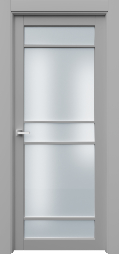 Двери в интерьере - Дверь Ронд3Р5с эмаль серая, сатинат