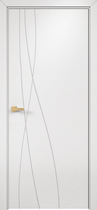 Двери в интерьере - Дверь Оникс Концепт №7 PVC белый, глухая