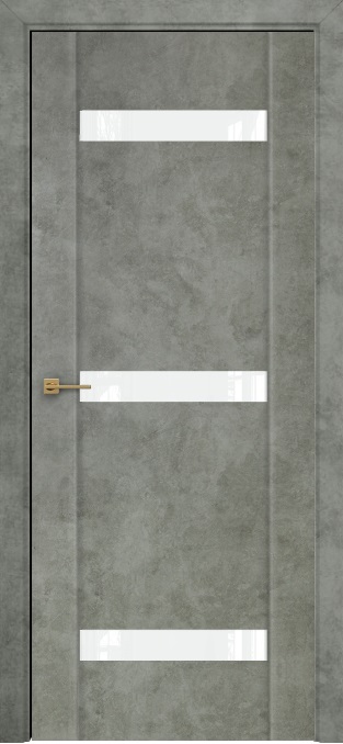 Двери в интерьере - Дверь Оникс Парма 3 бетон светлый, глухая лакобель RAL 0333