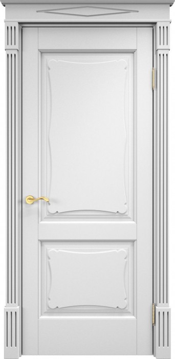 Дверь ПМЦ массив ольхи ОЛ6.2 эмаль белая, глухая. Фото №3