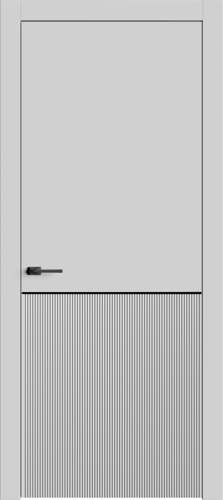 Двери в интерьере - Дверь Линнея-8М эмаль RAL 7047, глухая