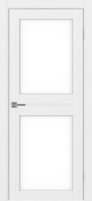 Двери в интерьере - Дверь Эко 520.212 белый лед, lacobel белый