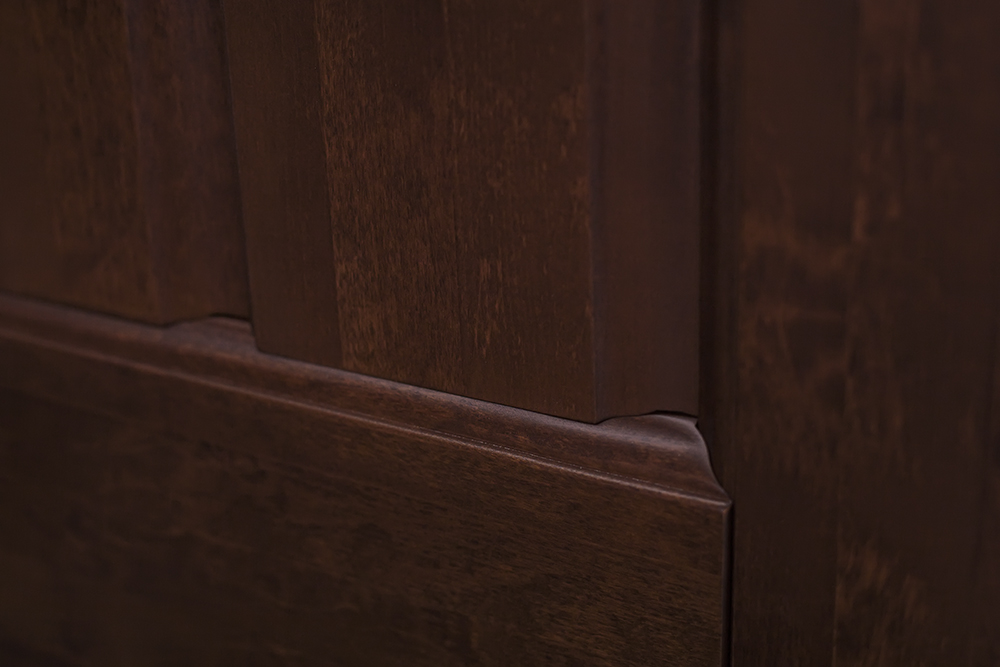 Дверь ОКА массив ольхи Версаль махагон, глухая. Фото №3