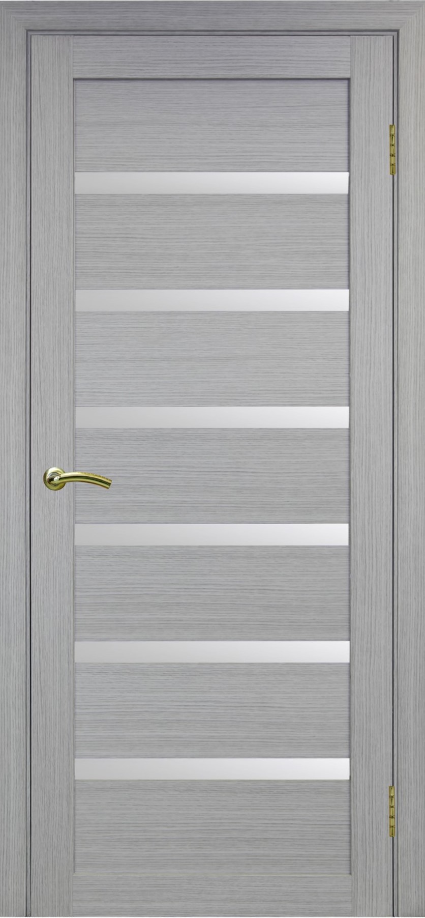 Двери в интерьере - Дверь Эко 507.12 дуб серый, lacobel белый