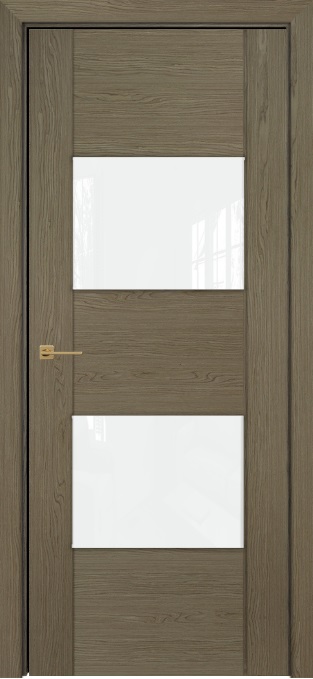 Двери в интерьере - Дверь Оникс Парма дуб кофейный, глухая лакобель RAL 0333