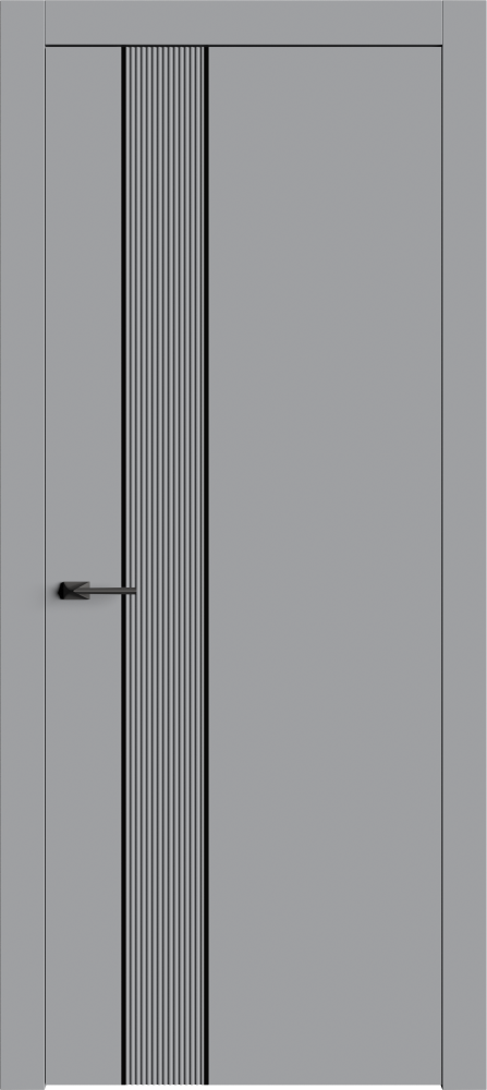 Двери в интерьере - Дверь Линнея-4М серая, глухая