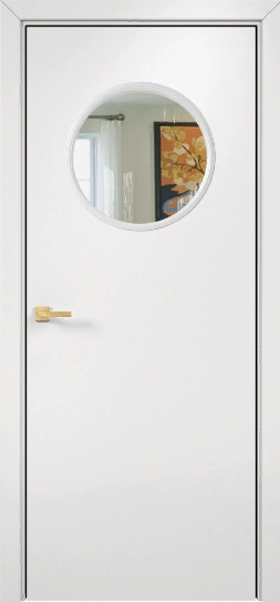 Двери в интерьере - Дверь Оникс Сфера эмаль белая, сатинат