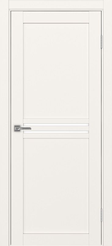 Двери в интерьере - Дверь Эко 552.12 бежевый, lacobel белый