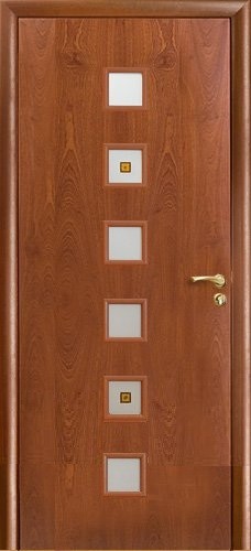 Двери в интерьере - Дверь Оникс Вега красное дерево, фьюзинг