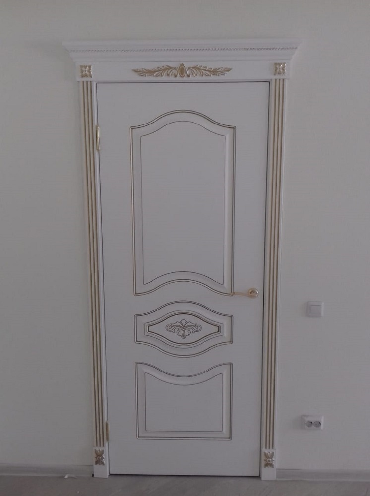 Дверь Оникс Сицилия эмаль белая, глухая. Фото №3