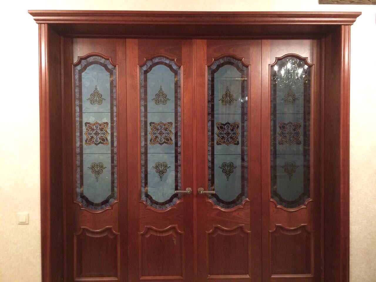 Дверь фабрики Оникс "Венеция" 4 створки по 400мм - двойная дверь-книжка 90гр