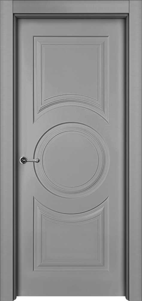 Двери в интерьере - Дверь Метро эмаль серая, глухая