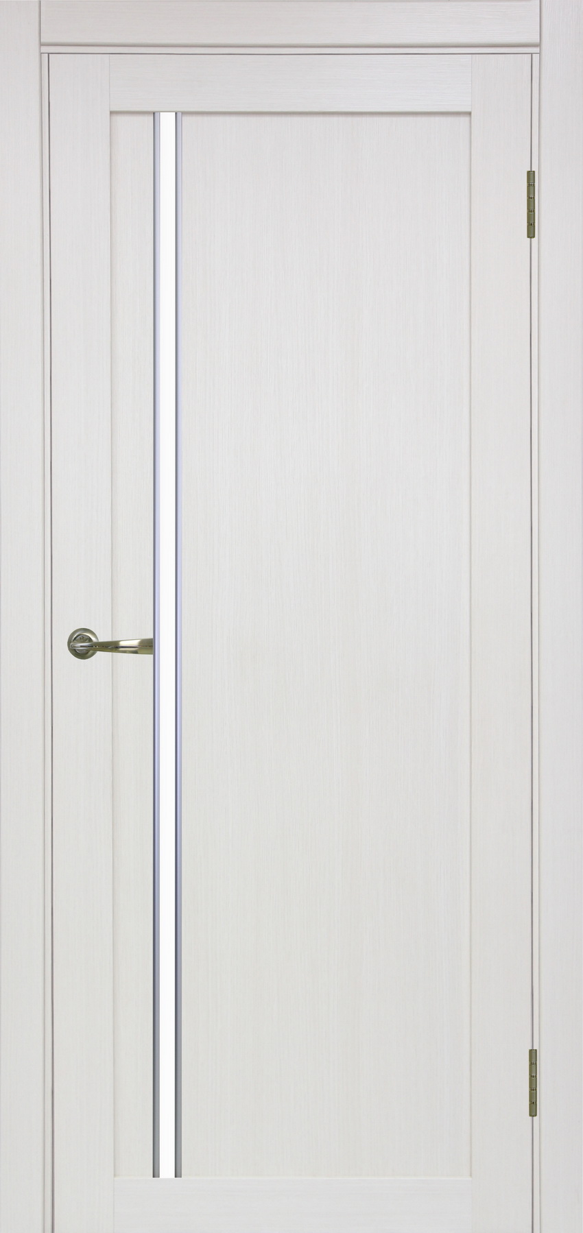 Двери в интерьере - Дверь Эко 527.121 АПС ясень перламутровый молдинг SC, lacobel белый