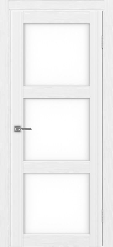 Двери в интерьере - Дверь Эко 530.222 белый лед, lacobel белый