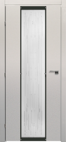 Двери в интерьере - Дверь Краснодеревщик 5004 белая, стекло вклеенное 350 мм