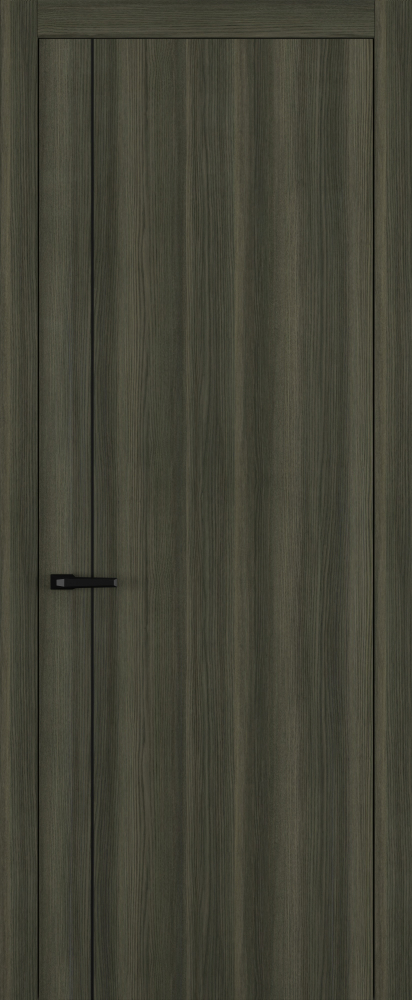 Двери в интерьере - Дверь Z K14 toppan дуб темный, молдинг черный, глухая