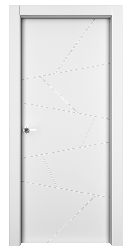 Двери в интерьере - Дверь Ен белая, глухая