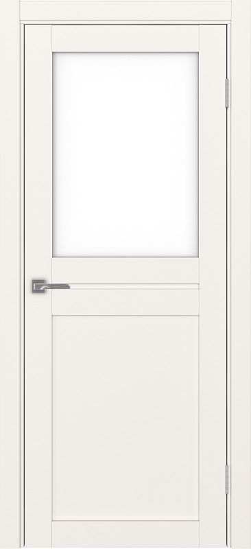 Двери в интерьере - Дверь Эко 520.211 бежевый, lacobel белый