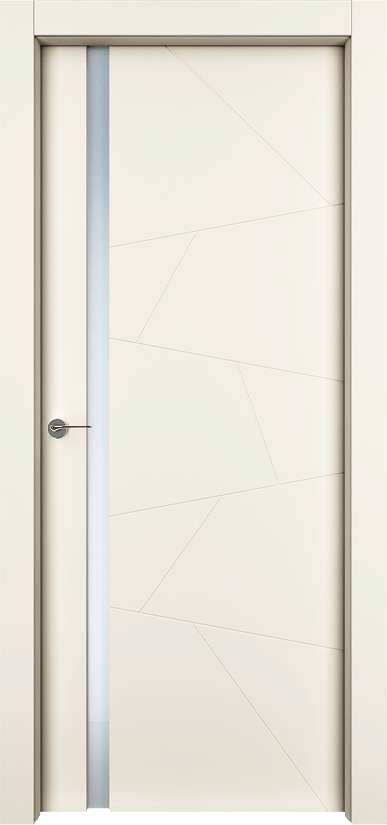 Двери в интерьере - Дверь Берген эмаль RAL 9001, триплекс, глухая